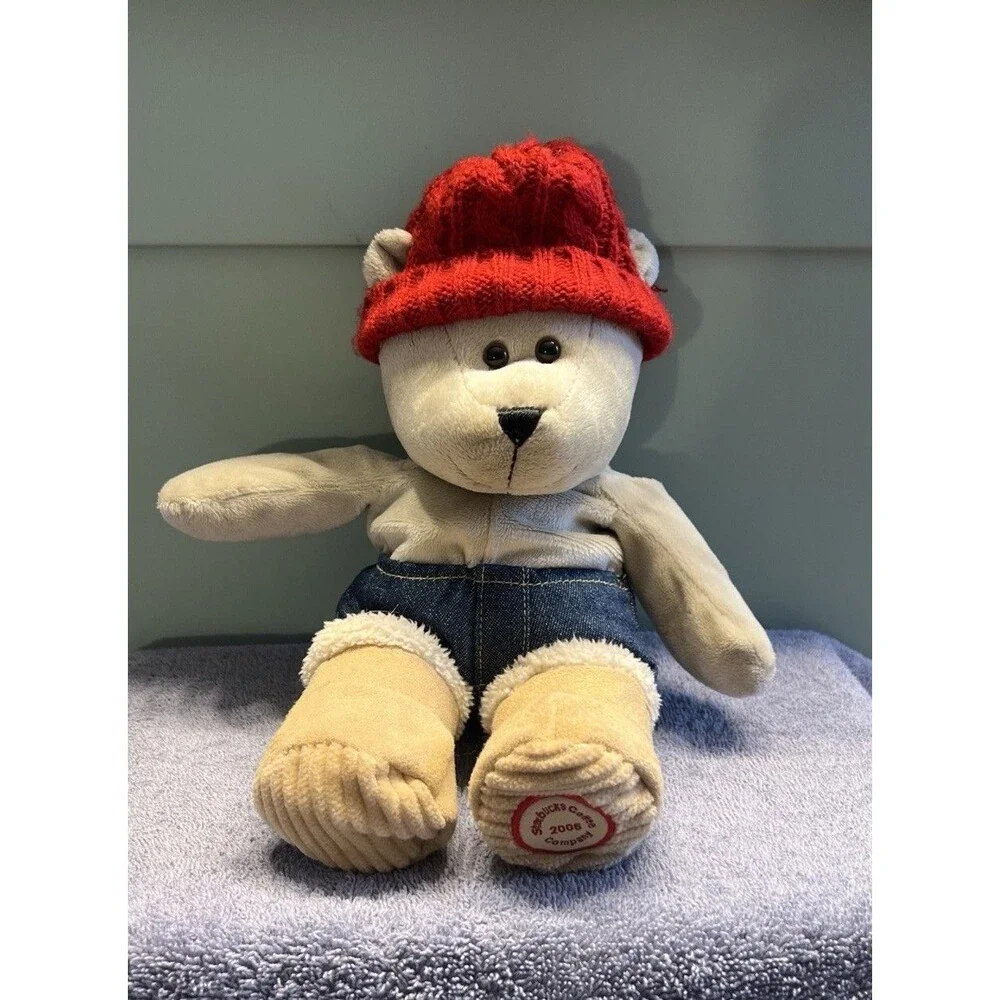 Starbucks 52nd Edition Winter Holiday Bearista Bear 2006 Plush Stuffed Animal